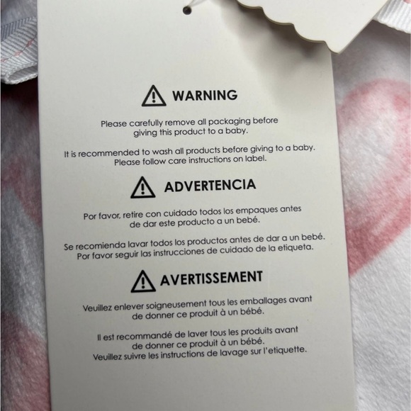 Sweet Love Baby sherpa Blanket Pink & White. Great for Baby Shower. With Heart - Picture 6 of 10